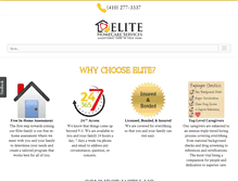 Tablet Screenshot of elitehomecareservices.com